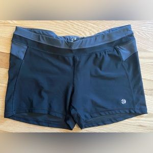 Black Jillian Michaels Impact Spandex Shorts. Excellent Condition. Sz XXL